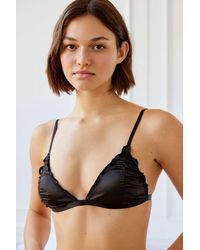 Out From Under Barrymore Lace Triangle Bralette in Natural | Lyst