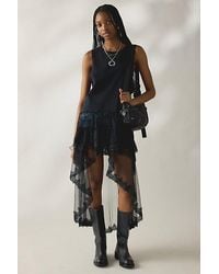 Kimchi Blue - After Glow Tiered Mesh + Lace Maxi Tank Top - Lyst