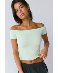 Out From Under - Days Off Seamless Knit Off-The-Shoulder Top - Lyst