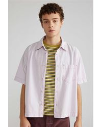 Urban Outfitters - Uo Cooper Solid Lilac Button-down Shirt - Lyst