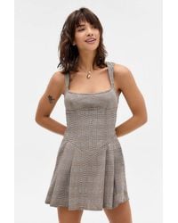 BDG - Leah Pleated Mini Dress Xs At Urban Outfitters - Lyst