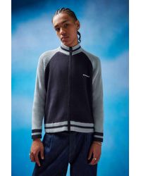 iets frans... - Contrast Panel Ribbed Knit Track Top - Lyst
