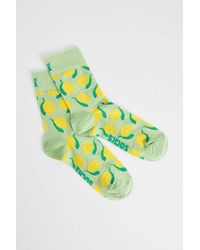 Happy Socks - Yellow Lemon Socks - Lyst