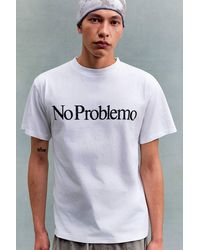 No Problemo - White Short Sleeve Graphic Tee - Lyst