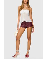 Edikted - Sheer Chiffon Babydoll Halter Top - Lyst