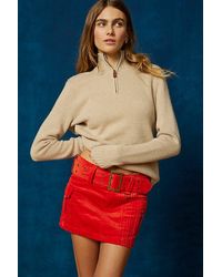 Urban Outfitters - Uo Joan Corduroy Belted Mini Skirt - Lyst