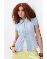 Kimchi Blue - Clover Round Collar Shirt - Lyst