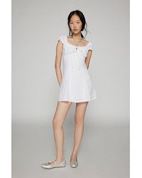 Urban Outfitters - Uo Blair Eyelet Mini Dress - Lyst