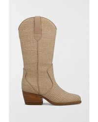 MIA - Mia Limited Edition Jenah Woven Raffia Cowboy Boot - Lyst