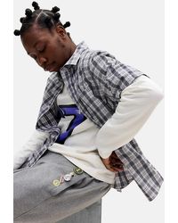 iets frans... - Black & White Cole Check Shirt - Lyst