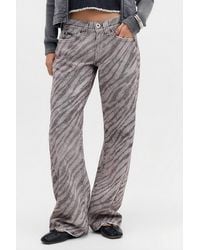 BDG - Kayla Animal Print Lowrider Jeans 26w 32l At Urban Outfitters - Lyst