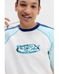 iets frans... - Blue Graffiti Panel Graphic Tee - Lyst