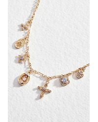 Silence + Noise - Silence + Noise Cross Charm Chain Necklace - Lyst