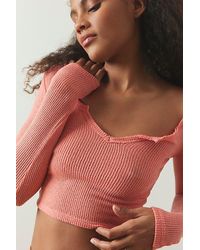 Out From Under - Lias Notch Neck Top - Lyst