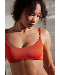 Out From Under - Grace Ribbed Scoop Neck Bikini Top - Lyst