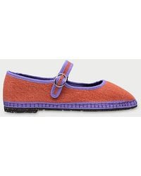 Flabelus - Linen Mary Jane Flat - Lyst
