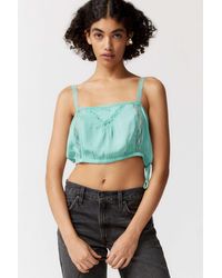 Urban Outfitters - Uo Tuli Lace-inset Tank Top - Lyst