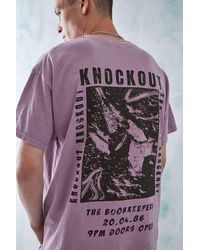 Urban Outfitters - Uo - t-shirt "knockout" in mauve - Lyst