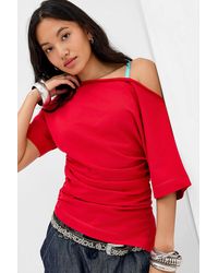 Silence + Noise - Silence + Noise Sai Ruched Waist Tee - Lyst