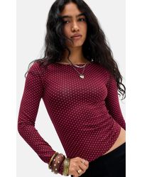 Motel - Mazone Polka-dot Long Sleeve Top - Lyst