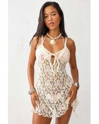 Urban Outfitters - Uo Luna Lace Mini Dress - Lyst