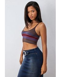 Out From Under - Markie Stripe Print Seamless Ribbed Cami - Lyst