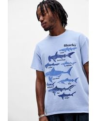Urban Outfitters - Uo Shark Chart Relaxed Graphic Tee - Lyst