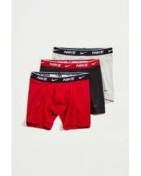 Nike Everyday Cotton Stretch Boxer Brief 3-pack - Red