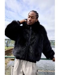 BDG - Silvio Faux Fur Reversible Coat Jacket - Lyst