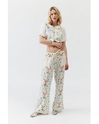 Urban Outfitters - Uo Amelie Embroidered Linen Pant - Lyst