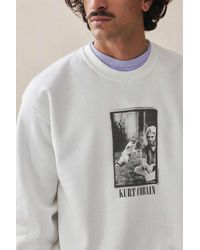 Urban Outfitters - Uo White Kurt Cobain Sweatshirt - Lyst