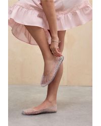 Juju - Clear Billie Ballet Shoes Uk 5 At Urban Outfitters - Lyst