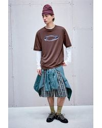 Oakley - Uo Exclusive Cocoa Brown Liquid Ellipse T-shirt - Lyst