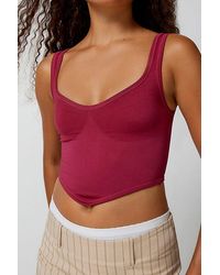 Out From Under - Camilla Seamless Bustier Cropped Tank Top - Lyst
