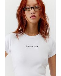 French Connection - Hot As Fcuk Baby Tee - Lyst