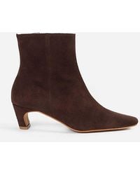 INTENTIONALLY ______ - Lexi Suede Kitten Heel Ankle Boot - Lyst
