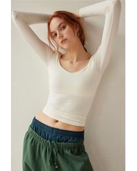 Urban Outfitters - Uo Roux Scoop Long Sleeve Top - Lyst