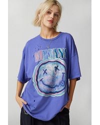 Urban Outfitters - Nirvana Distressed T-Shirt Dress - Lyst