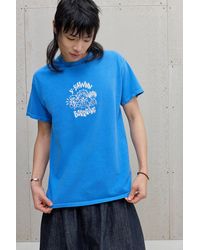 Urban Outfitters - Uo Blue Yawn Skate T-shirt - Lyst
