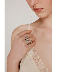 Urban Outfitters - Statement Metal Bow Ring - Lyst