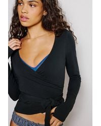 Out From Under - Bec Ballet Wrap Top - Lyst