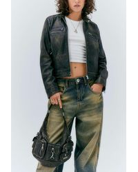 BDG - Emilie Washed Faux Leather Pocket Shoulder Bag - Lyst