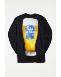 Urban Outfitters - Pbr Pint Glass Long Sleeve Tee - Lyst