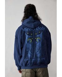 Urban Outfitters - Uo Navy Mind & Body Hoodie - Lyst
