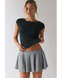 Vintage & ReMADE by UO - Remade By Uo Remnants Striped Mini Skirt - Lyst
