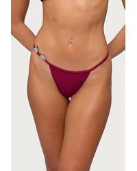Edikted - Evana Bead String Bikini Bottom - Lyst