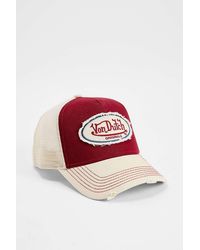 Von Dutch - Red Trucker Cap - Lyst
