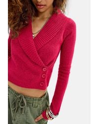 Urban Outfitters - Uo Suki Button-through Wrap Cardigan - Lyst