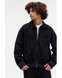 BDG - Black Tony Stripe Harrington Jacket - Lyst