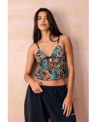 Out From Under - Mindy Leopard Print Cami S At Urban Outfitters - Lyst